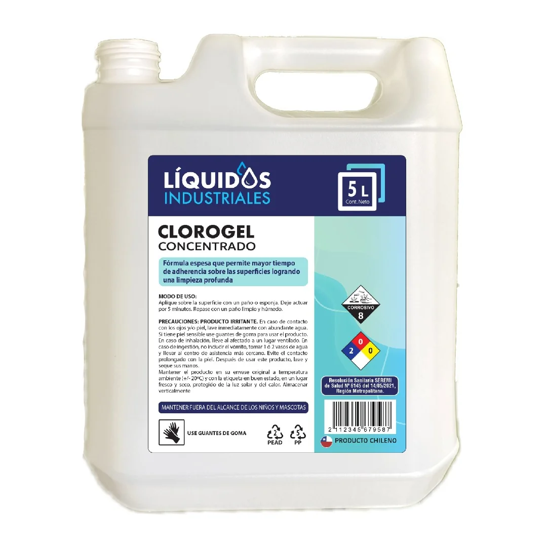 Cloro Gel Industrial 5 L