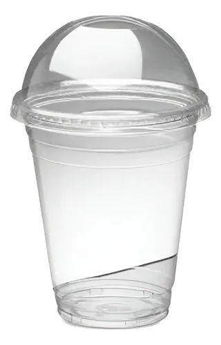 Vaso Plástico PP con Tapa Domo 12 Oz